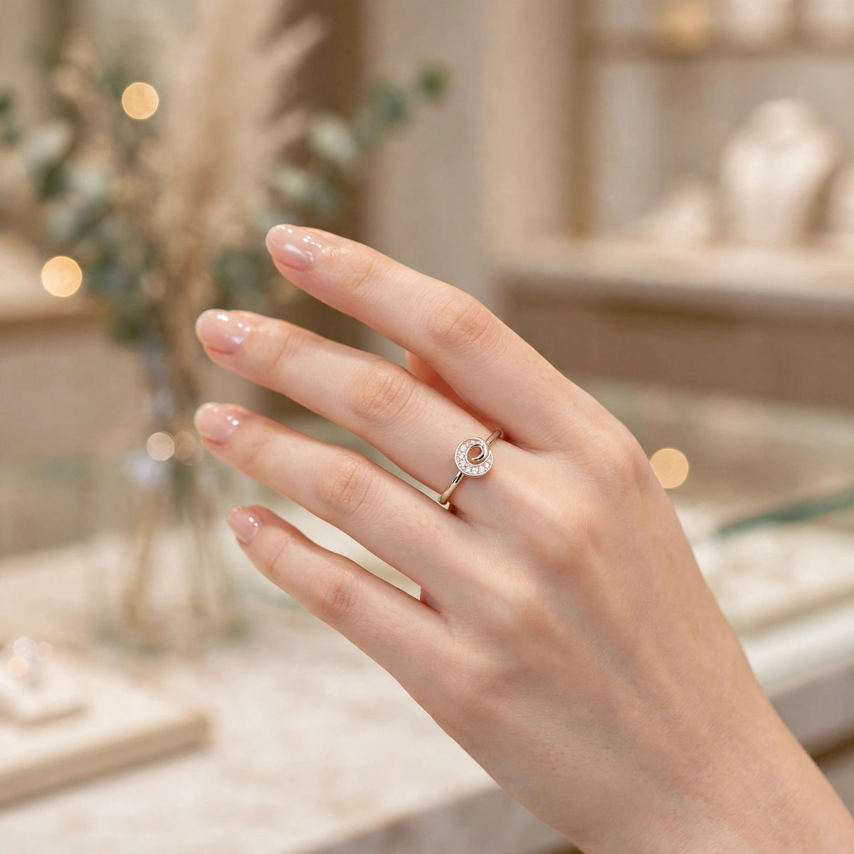 Luna Swirl Ring